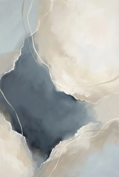 Silence Of The Deep Waters (PRT-15697-127533) - Canvas Art Print - 40in X 60in