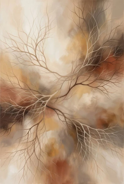 Subterranean Branching Rhythms (PRT-15697-127460) - Canvas Art Print - 40in X 60in