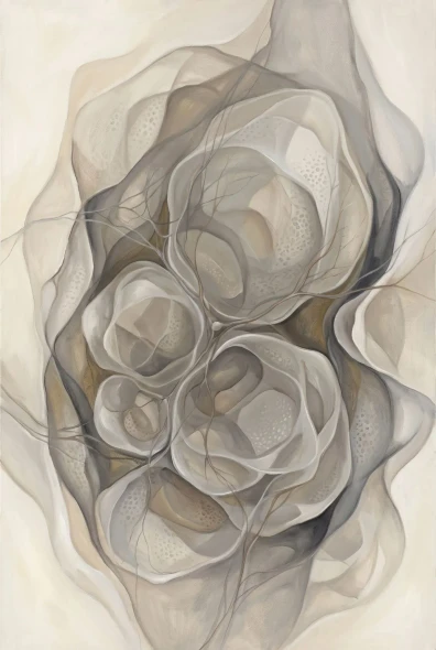 Emergent Spheres Of Form (PRT-15697-127417) - Canvas Art Print - 40in X 60in