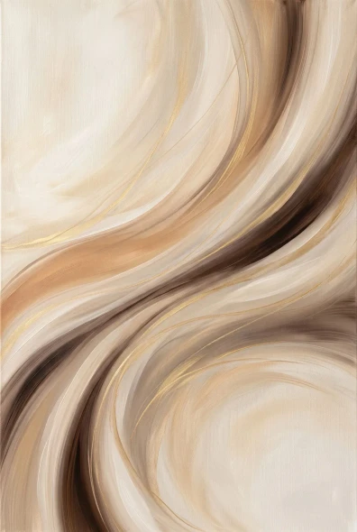 Echoes Of Umber And Gold (PRT-15697-127561) - Canvas Art Print - 40in X 60in