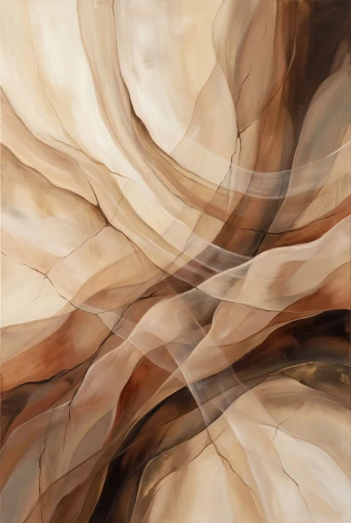 Strata Flow Horizon (PRT-15697-127459) - Canvas Art Print - 40in X 60in