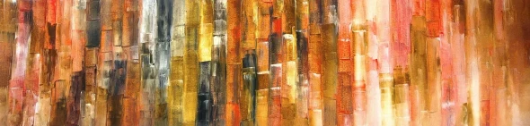 Sun Baked Monument (ART-7878-127324) - Handpainted Art Painting - 61in X 14in
