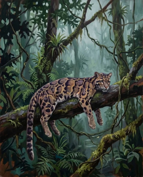 Rain Shadow Canopy Rest (PRT-15697-126702) - Canvas Art Print - 48in X 60in