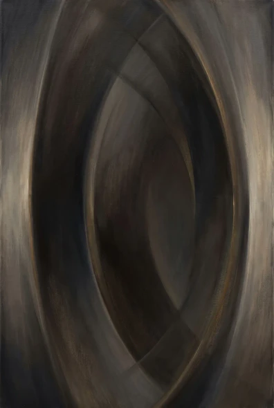 Gravitational Echoes In Umber (PRT-15697-127570) - Canvas Art Print - 40in X 60in
