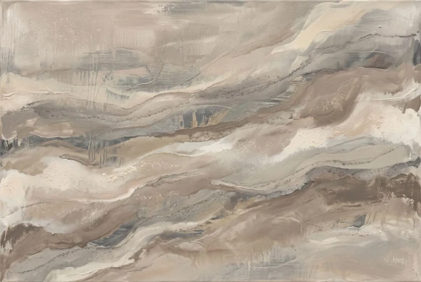 Drifting Sedimentary Veil (PRT-15697-127505) - Canvas Art Print - 60in X 40in