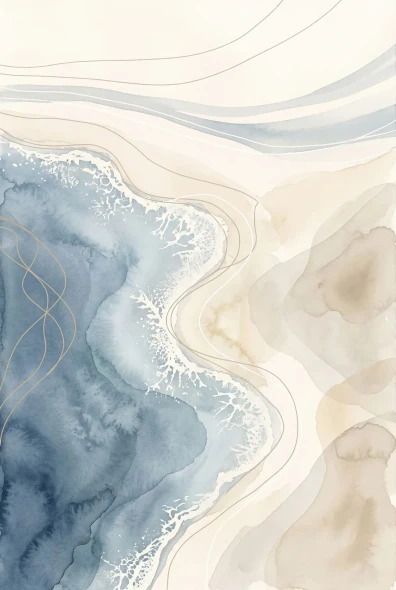 Serene Coastal Horizons (PRT-15697-127363) - Canvas Art Print - 40in X 60in