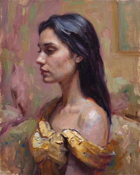 Graceful Repose In Light (PRT-16861-127200) - Canvas Art Print - 48in X 60in