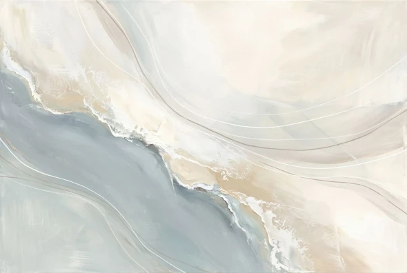 Quiet Tides Of Pearl (PRT-15697-127509) - Canvas Art Print - 60in X 40in