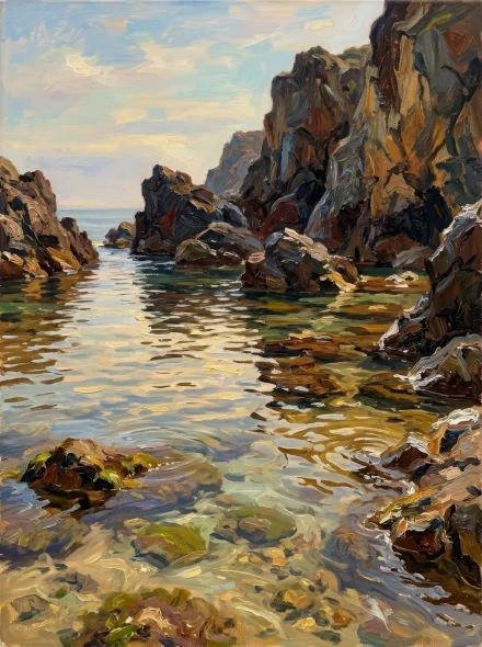 Whispers Of The Shallows (PRT-15697-126763) - Canvas Art Print - 45in X 60in