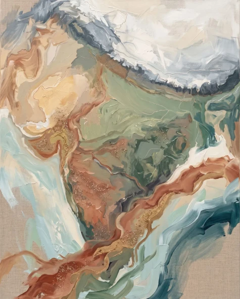 Chromatic Symphony Of Earth (PRT-15697-127538) - Canvas Art Print - 48in X 60in