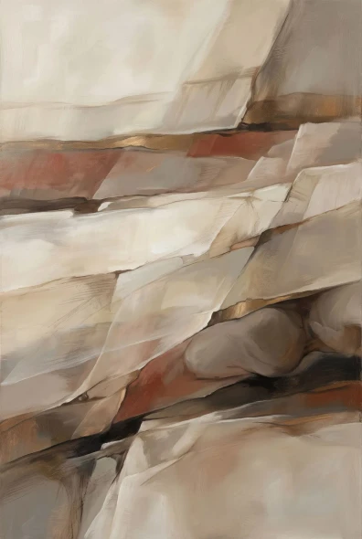 Strata Of Ancient Time (PRT-15697-127463) - Canvas Art Print - 40in X 60in