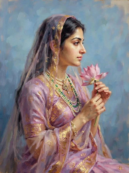 Serenade Of The Lotus (PRT-16861-126962) - Canvas Art Print - 45in X 60in