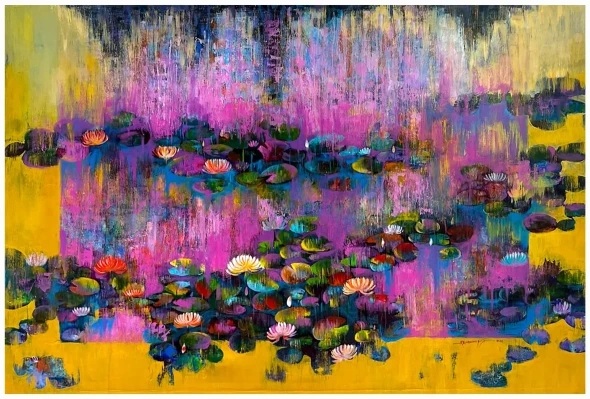 Luminous Threshold (ART-16405-127762) - Handpainted Art Painting - 72in X 48in