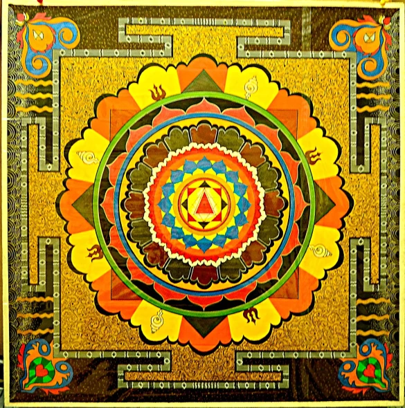 Tantrik 6 (ART-19251-127770) - Handpainted Art Painting - 22in X 22in