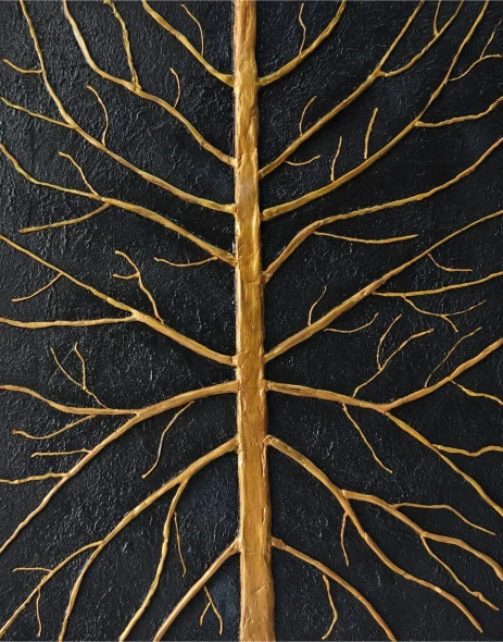 Rooted Memory (ART-19278-127829) - Handpainted Art Painting - 16in X 20in