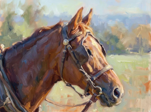 Quiet Grace In Profile (PRT-15697-127136) - Canvas Art Print - 60in X 45in