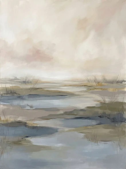 Wetland Breath At Dawn (PRT-15697-127860) - Canvas Art Print - 45in X 60in