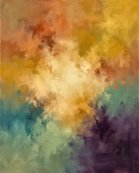 Radiant Burst Of Expression (PRT-15697-128238) - Canvas Art Print - 48in X 60in