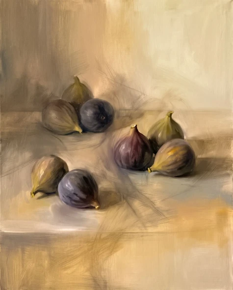 Plum And Neutral Arrangement (PRT-15697-128201) - Canvas Art Print - 48in X 60in