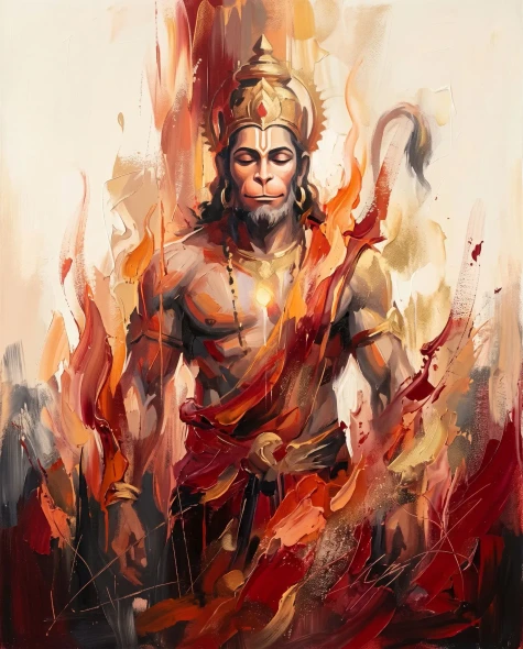 Aura Of The Purifying Flame (PRT-15697-128126) - Canvas Art Print - 48in X 60in