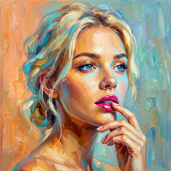 Glimmer Of Luminous Blue (PRT-16861-127799) - Canvas Art Print - 60in X 60in