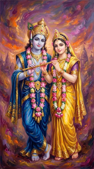 Vibrant Cosmic Melody (PRT-15697-128132) - Canvas Art Print - 33in X 60in