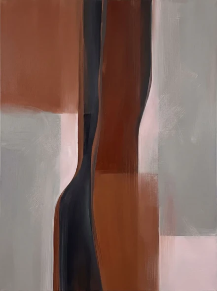 Terracotta Partition In Grey (PRT-15697-127887) - Canvas Art Print - 45in X 60in