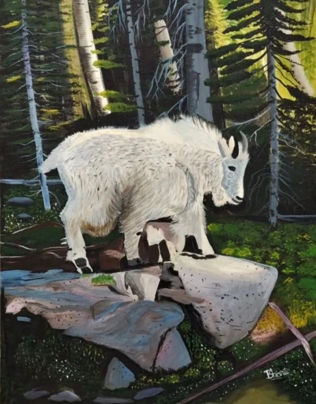 Nature's Cuddle (ART-19266-128404) - Handpainted Art Painting - 24in X 18in