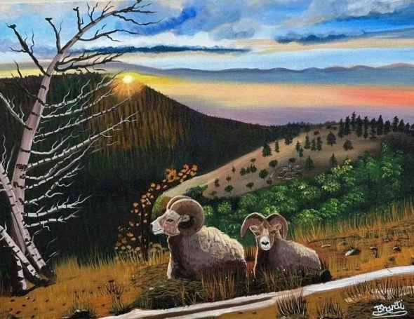 Soul Of Nature (ART-19266-128407) - Handpainted Art Painting - 24in X 18in