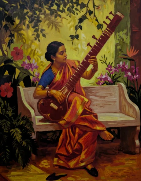 Melodies Of Grace (ART-15697-128285) - Handpainted Art Painting - 30in X 38in