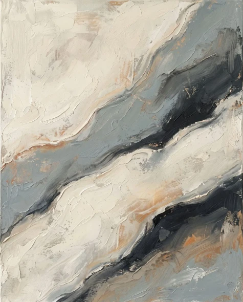 Geological Contours Of Calm (PRT-15697-128379) - Canvas Art Print - 48in X 60in