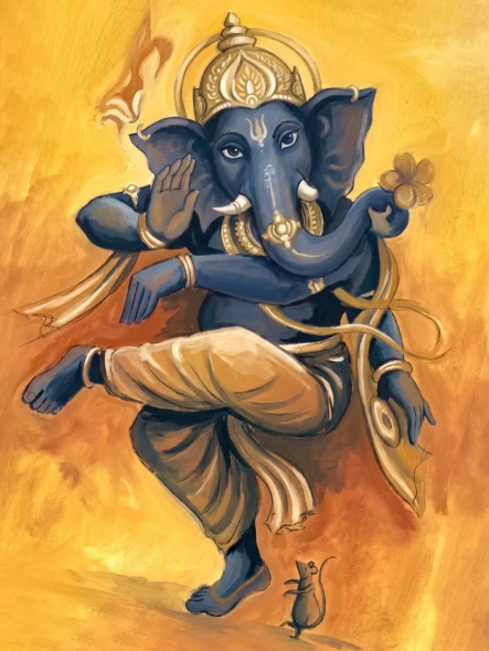Luminous Harmony In Blue (PRT-15697-128503) - Canvas Art Print - 45in X 60in