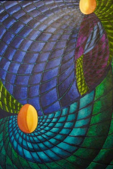 Swirl (ART_1316_13700) - Handpainted Art Painting - 24in X 36in