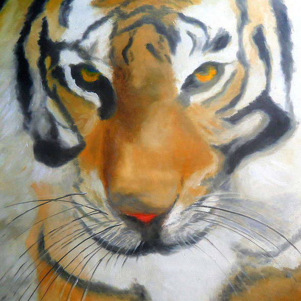 Tiger ,forest ,wildlife ,52Wholesale41,MTO_1550_14911,Artist : Community Artists Group,Mixed Media