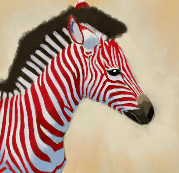 Zebra paintings,56Anm80,MTO_1550_15153,Artist : Community Artists Group,Mixed Media