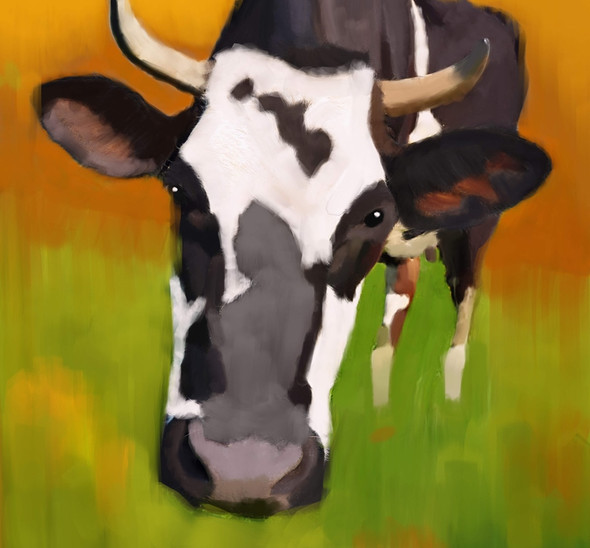 cow paintings,56Anm68,MTO_1550_15125,Artist : Community Artists Group,Mixed Media