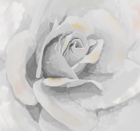 white rose paintings,rose paintings,beautiful rose paintings,56Flower08,MTO_1550_15769,Artist : Community Artists Group,Mixed Media