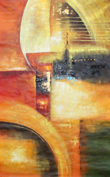 Confluence of colours (ART_1522_17402) - Handpainted Art Painting - 72in X 43in