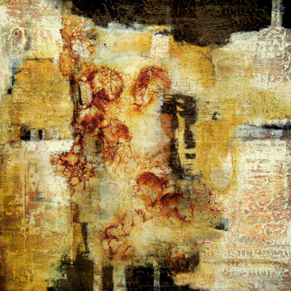 Goddess - 24in X 24in,31ABT741_2424,Yellow, Brown,60X60 Size,Abstract Art Canvas Painting