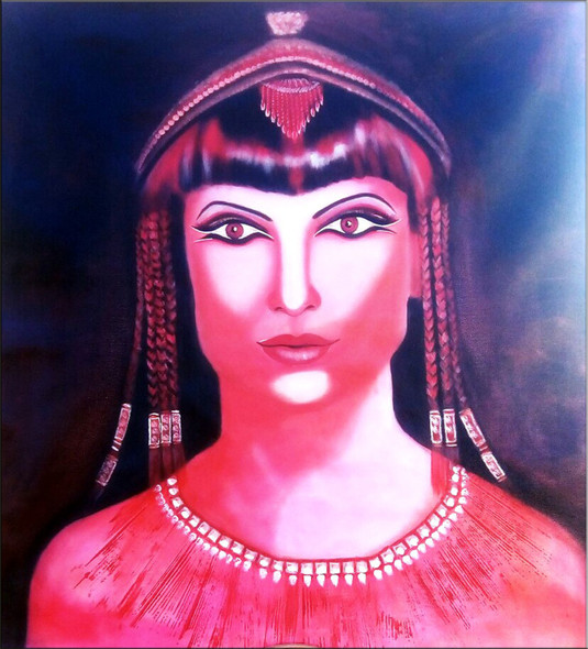 Ancient Glory (ART_667_14517) - Handpainted Art Painting - 32in X 32in