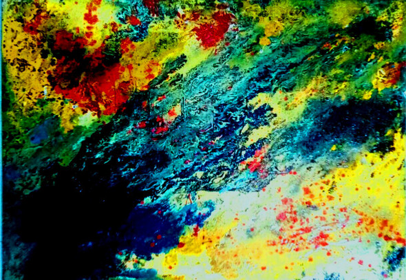 My Chasing Dreams 3 (ART_667_21668) - Handpainted Art Painting - 26in X 28in
