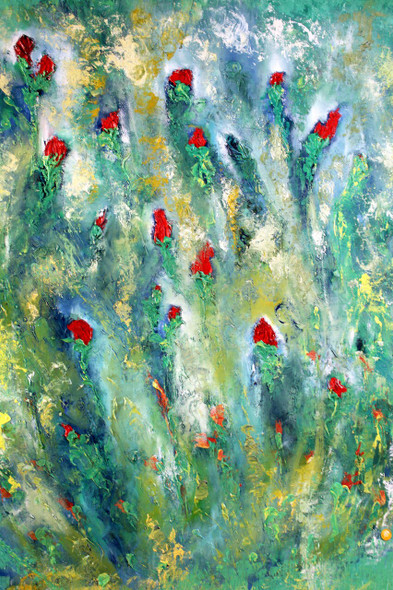 Sweet memories (ART_1036_27359) - Handpainted Art Painting - 28in X 36in