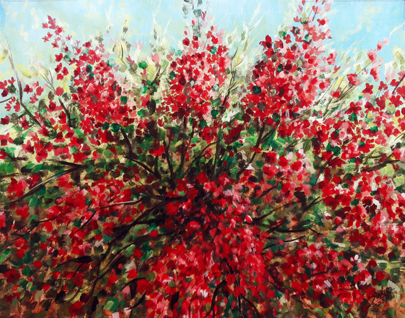 Blossom (ART_464_19664) - Handpainted Art Painting - 26in X 21in