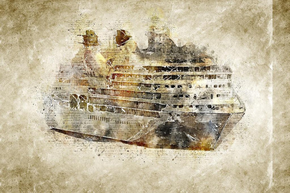 Cruise (PRT_451) - Canvas Art Print - 32in X 21in