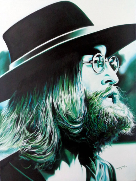 John Lennon by Hector Monroy (ART_4916_28928) - Handpainted Art Painting - 30in X 40in