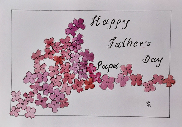 Every day is Father's Day (ART_5236_30446) - Handpainted Art Painting - 12in X 8in