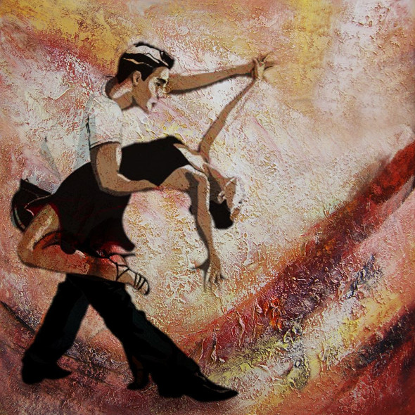 31DANCE28 - 24in X 24in,31DANCE28_2424,,60X60 Size,Modern Art Art Canvas Painting