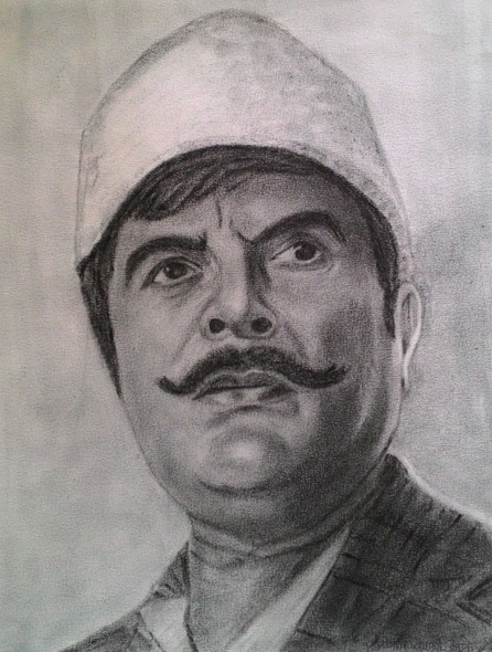 Chandrakant Mandre Marathi actor & artist (ART_5172_36762) - Handpainted Art Painting - 10in X 13in