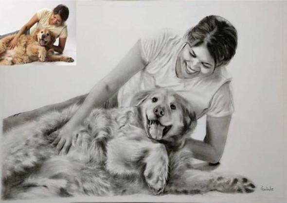 Charcoal Handmade Portrait