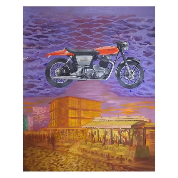Globalisation (ART_6679_38622) - Handpainted Art Painting - 48in X 60in